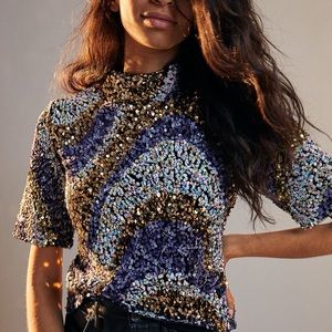NWOt Maribella Maeve sequin top